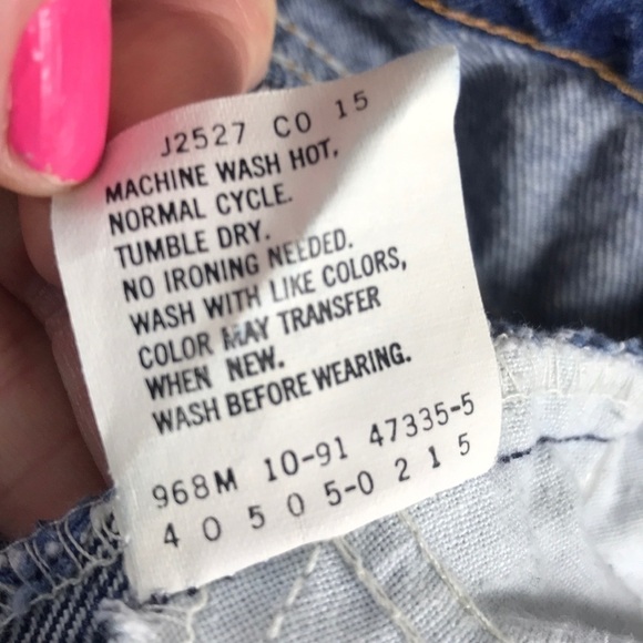 Levi’s 505 Vintage 90’s Hi-Rise Orange Tab jeans 32 - Picture 5 of 11